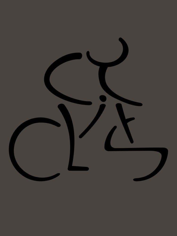 Thumbnail 7 of 7, Classic T-Shirt, Cyclist Word Art Cycling Design designed and sold by Calligrammed.