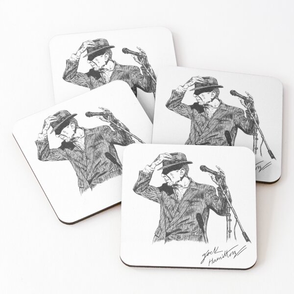 Item preview, Leonard Cohen Original Hand Drawn Ink Print designed and sold by HamiltonArt.