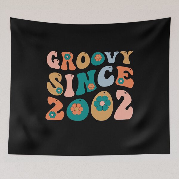 Item preview, Groovy Since 2002 | 20th Birthday | Retro Groovy Birthday designed and sold by AMINE  ★★★★★.