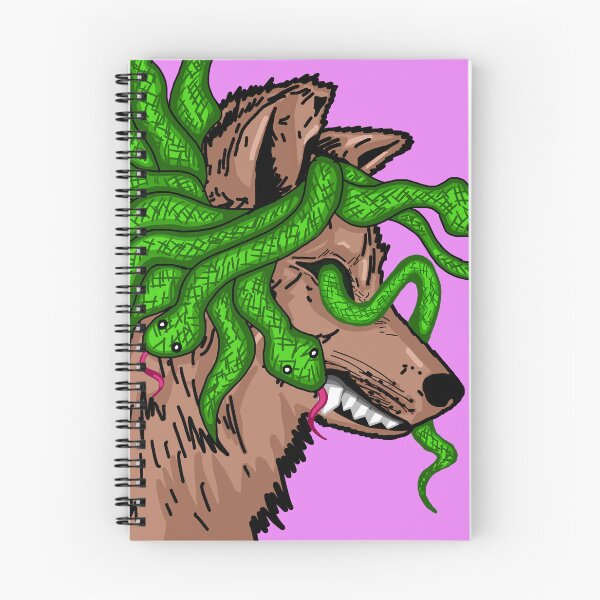 Aperçu de l'œuvre Méduse Loup - Serpents Verts créée et vendue par Twaingrant.