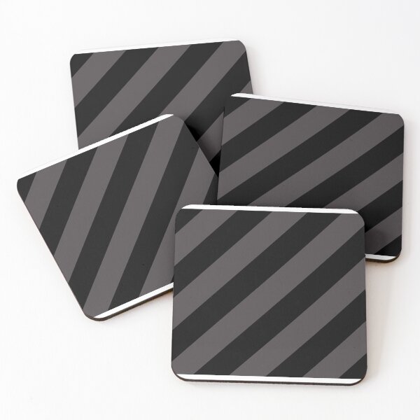 Item preview, Black Brown Classic Diagonal Stripe Pattern Pairs 2023 COTY Darkroom HGSW7083 designed and sold by ColorOfTheYears.