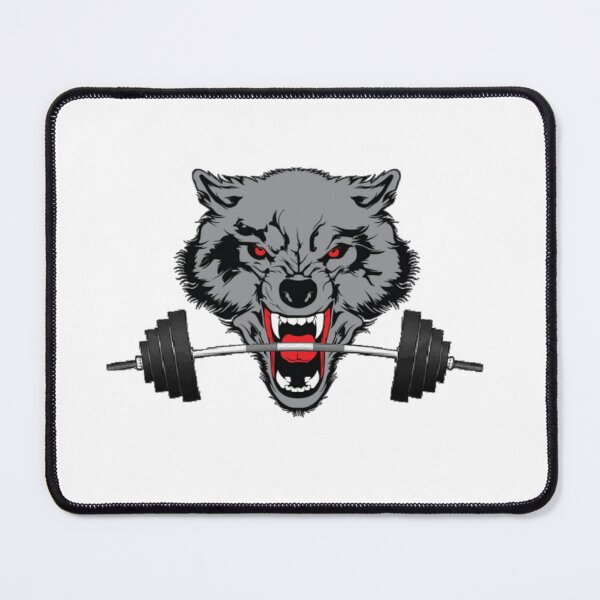 Item preview, Weightlifting gym wolf designed and sold by Beckie88.