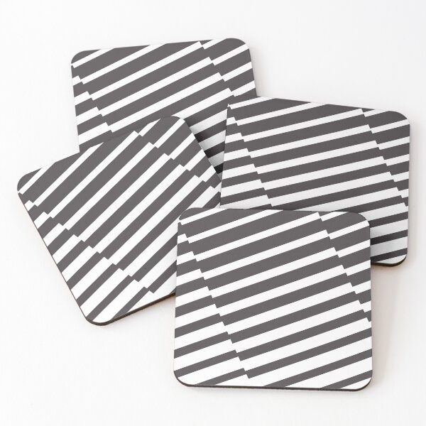 Item preview, Dark Brown White Diagonal Offset Stripe Pattern Pairs 2023 COTY Darkroom HGSW7083 designed and sold by ColorOfTheYears.