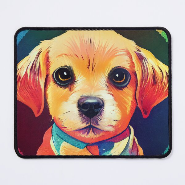 Item preview, Colorful dog in a circle designed and sold by MAV-Arts.
