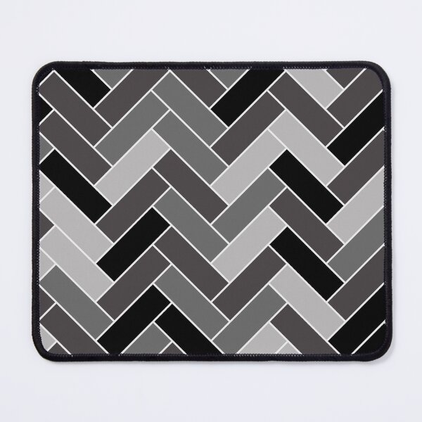 Item preview, Black Gray Brown Herringbone Pattern Pairs 2023 COTY Darkroom HGSW7083 designed and sold by ColorOfTheYears.