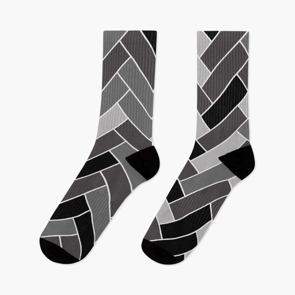 Item preview, Black Gray Brown Herringbone Pattern Pairs 2023 COTY Darkroom HGSW7083 designed and sold by ColorOfTheYears.
