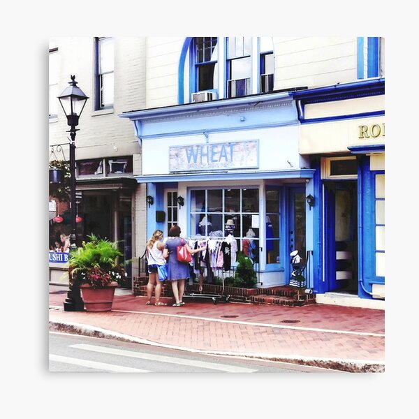 "Annapolis MD Shopping on Main Street" Canvas Print for Sale by
