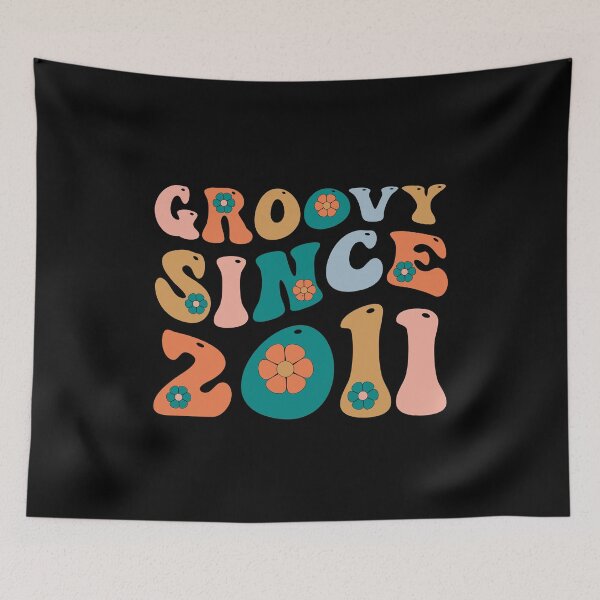 Item preview, Groovy Since 2011 | 11th Birthday | Retro Groovy Birthday designed and sold by AMINE  ★★★★★.