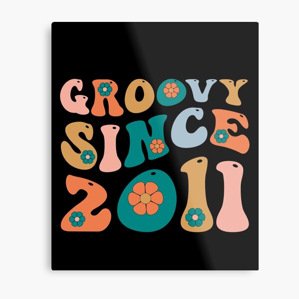Item preview, Groovy Since 2011 | 11th Birthday | Retro Groovy Birthday designed and sold by AMINE  ★★★★★.
