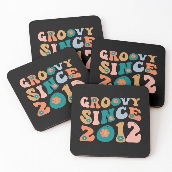 Item preview, Groovy Since 2012 | 10th Birthday | Retro Groovy Birthday designed and sold by AMINE  ★★★★★.