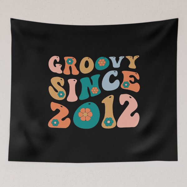Item preview, Groovy Since 2012 | 10th Birthday | Retro Groovy Birthday designed and sold by AMINE  ★★★★★.