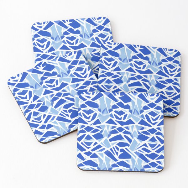 Item preview, Digital Abstract Pattern in Shades of Blue designed and sold by Evolvity.
