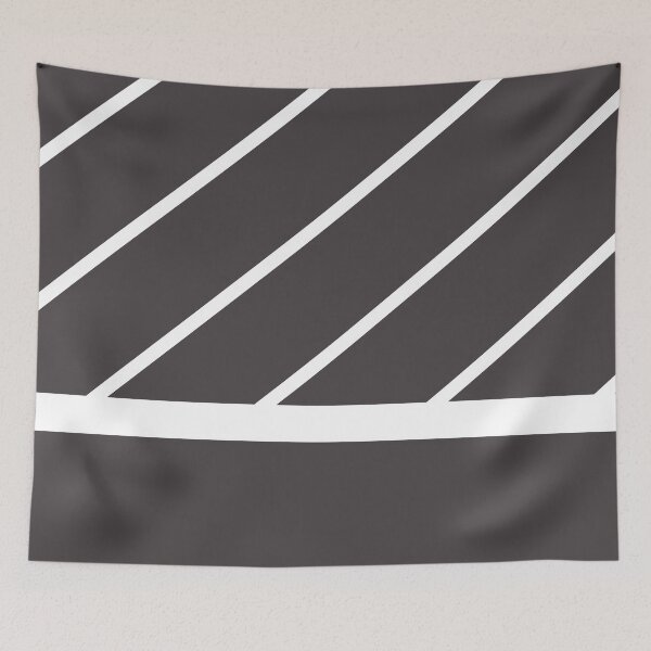 Aperçu de l'œuvre Brun noir blanc minimal moderne à rayures diagonales PALAIRES 2023 Coty Darkroom HGSW7083 créée et vendue par ColorOfTheYears.