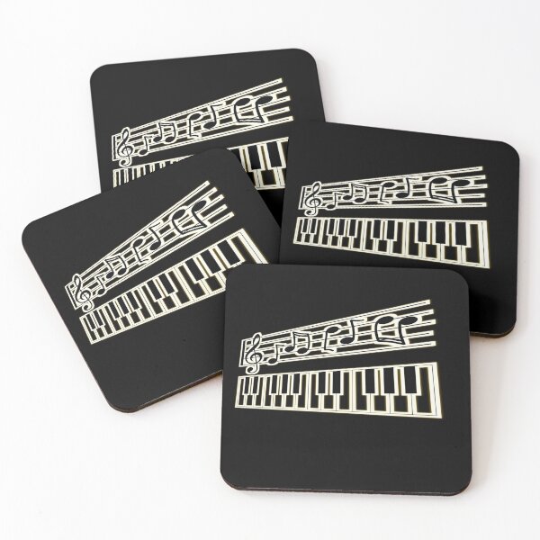 Item preview, piano keys art vintage musical keyboard piano designed and sold by MaRa ★★★★★.