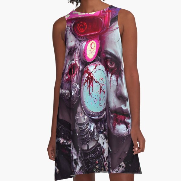 Item preview, Zombie cyberpunk portrait designed and sold by ArtisticVlad.