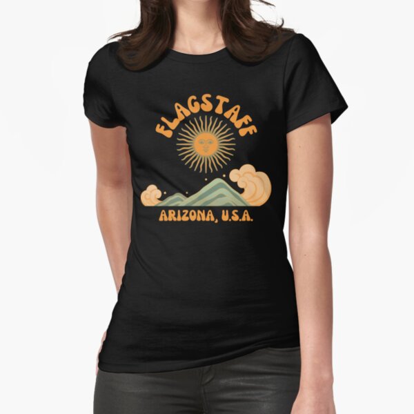 Item preview, Orange-Text Flagstaff Arizona Sixties / Hippie designed and sold by TimelessLocales.