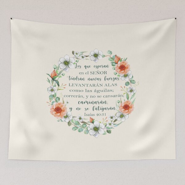 Item preview, Isaias 40:31, Spanish Bible Verse designed and sold by latiendadearyam.