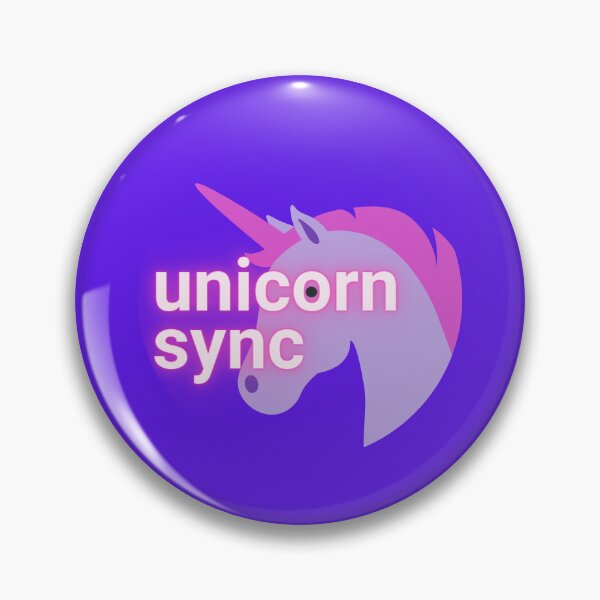 Unicorn Sync Logo Pin