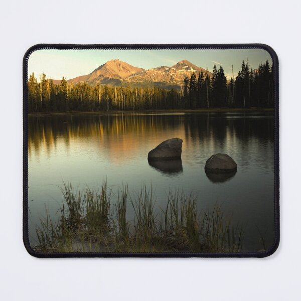Item preview, Portrait of the Sisters mountains at Scott lake during the fall of 2022 designed and sold by jklune.