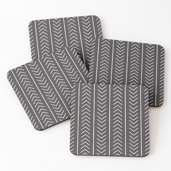 Item preview, Dark Brown White Modern Stripe Chevron Pattern Pairs 2023 COTY Darkroom HGSW7083 designed and sold by ColorOfTheYears.