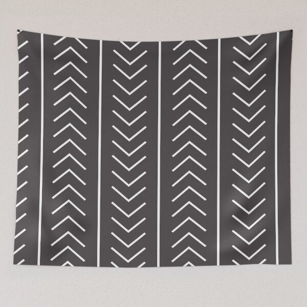 Aperçu de l'œuvre Brown blanc blanc moderne Stripe Chevron Paire Paies 2023 Coty Darkroom HGSW7083 créée et vendue par ColorOfTheYears.