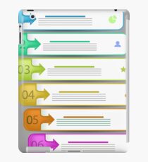 Modern Infographics Banners Isolated on Grey Background iPad Case/Skin