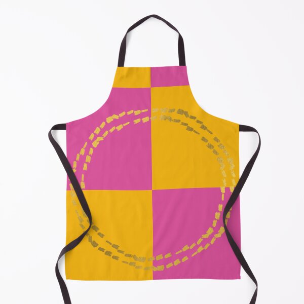Item preview, Pattern - pink and orange with gold circles designed and sold by SandraLSherrill.