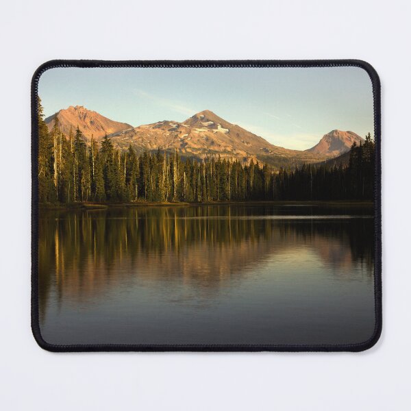 Item preview, Portrait of the Sisters mountains at Scott lake during the fall of 2022 designed and sold by jklune.