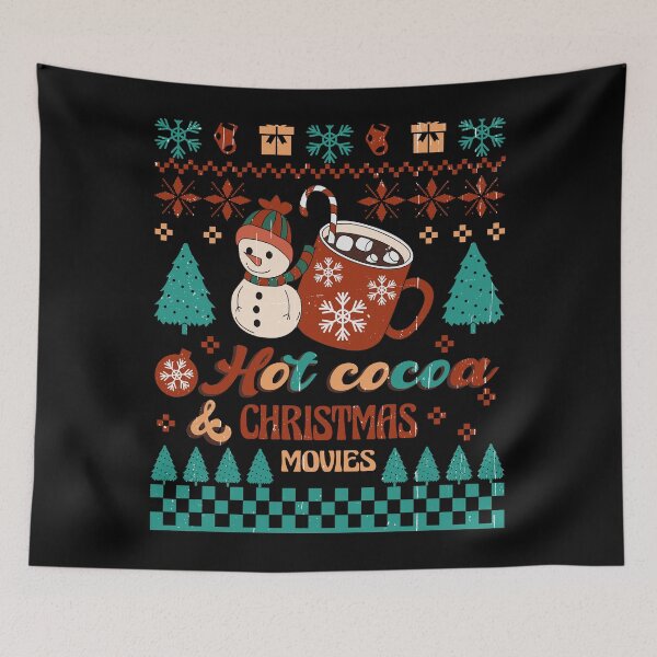 Item preview, hot cocoa and christmas movies designed and sold by netdota.