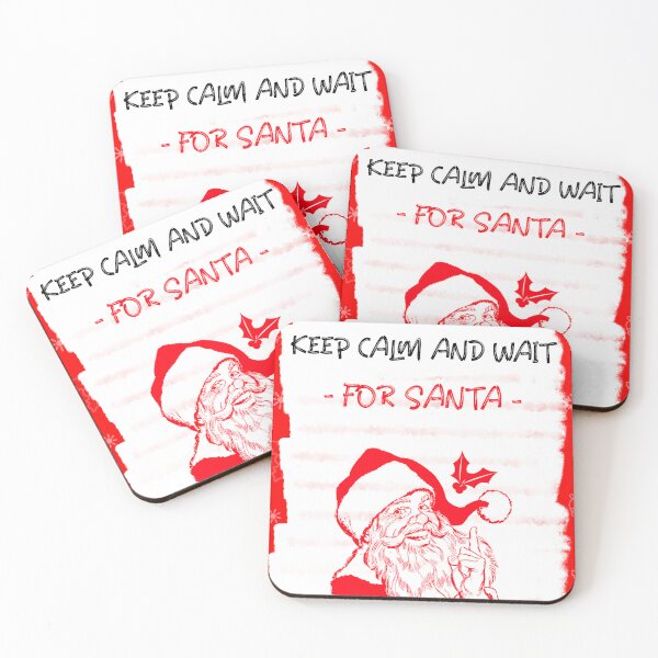Item preview, KEEP CALM AND WAIT FOR SANTA designed and sold by BestCoolStuff.