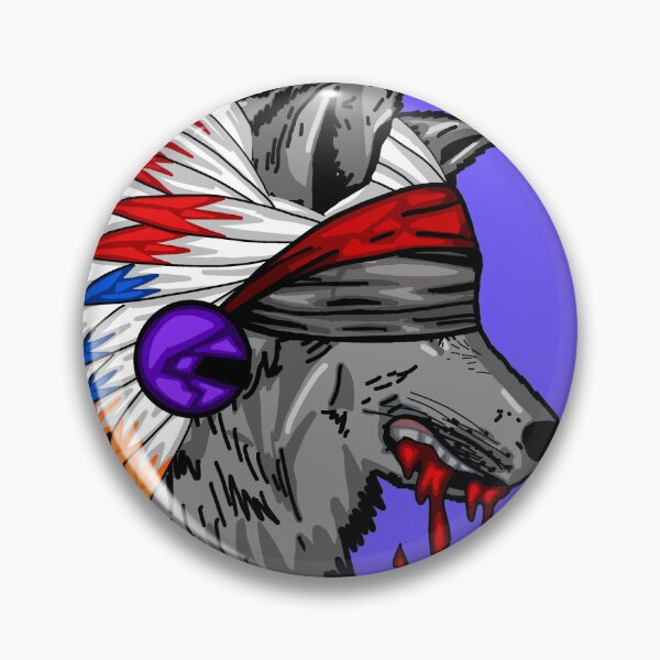 Artikelvorschau, Blinder Indianerhäuptling Wolf - Digitale Kunst entworfen und verkauft von Twaingrant.