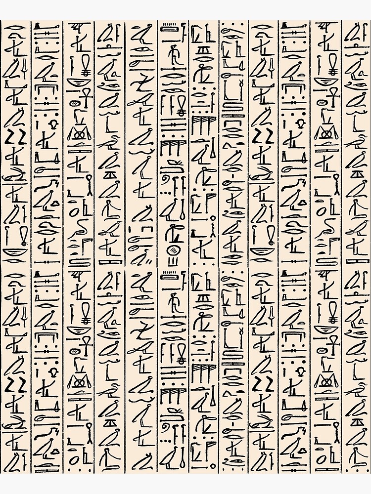 altägyptisches Hieroglyphen Alphabet