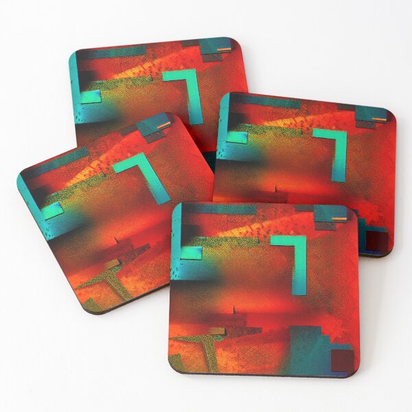 Item preview, Atmospheric Abstract Geometry Design in Autumn Colors designed and sold by Evolvity.