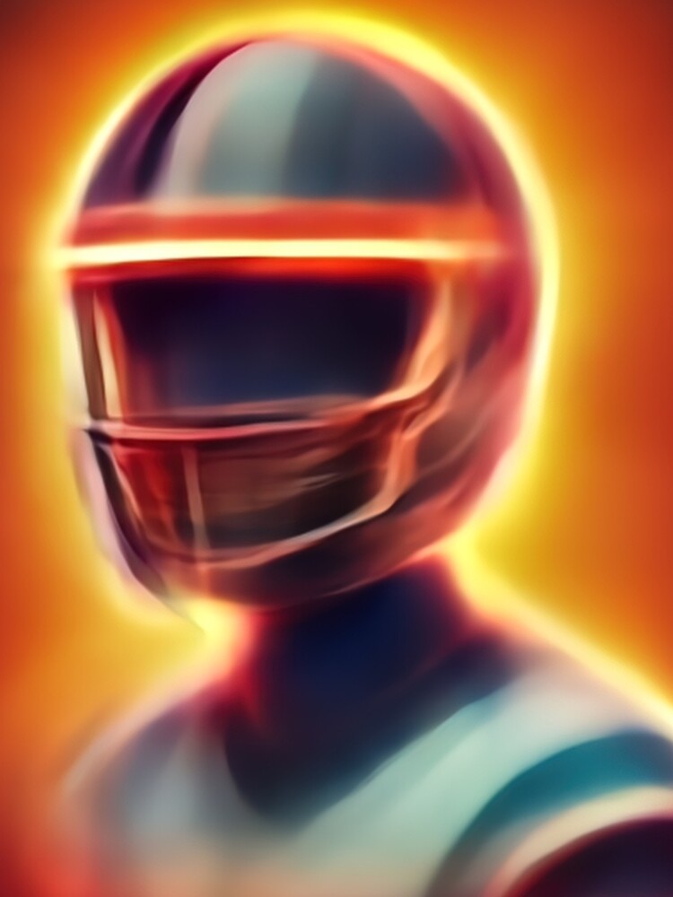 Aperçu 5 sur 5. Robe trapèze avec l'œuvre Football Neon créée et vendue par ComicsFactory.
