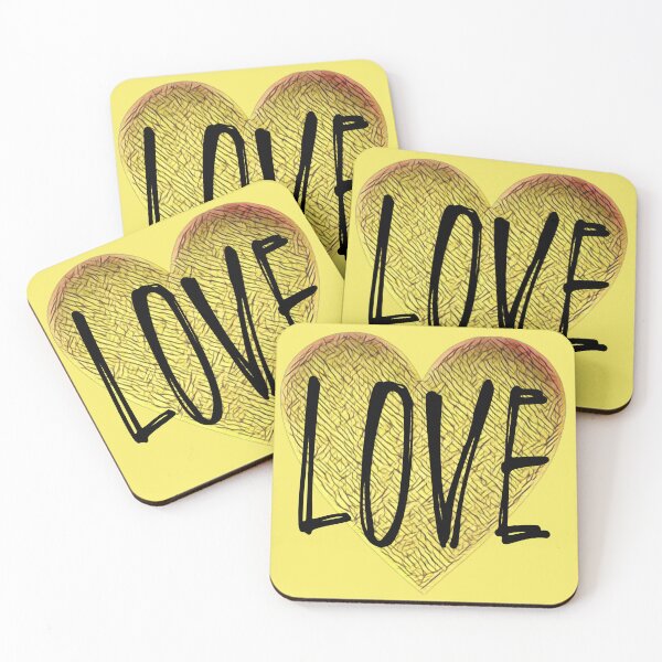 Item preview, Love.. in a gold textured heart designed and sold by ditzy-designs.