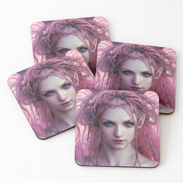 Item preview, beautiful pink haired Elf designed and sold by Balefirefantasy.