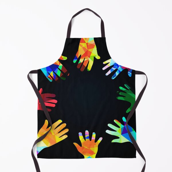 Item preview, Joined hands, colorful, abstract, modern art designed and sold by zeljana0504.