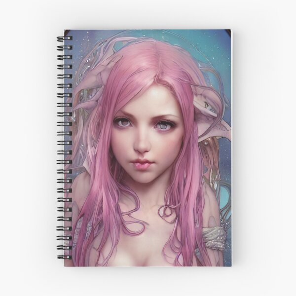 Item preview, hermosa elfa de cabello rosa designed and sold by Balefirefantasy.