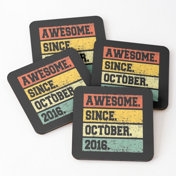 Item preview, 6 Years Old Awesome Since October 2016 designed and sold by farhoodi2200.