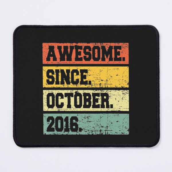 Item preview, 6 Years Old Awesome Since October 2016 designed and sold by farhoodi2200.