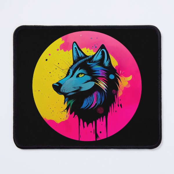 Item preview, wolf in circle designed and sold by MAV-Arts.