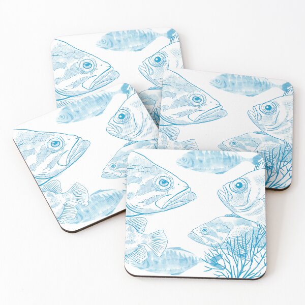 Item preview, blue fish designed and sold by erdavid.