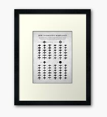 How To Identify Warplanes Framed Print