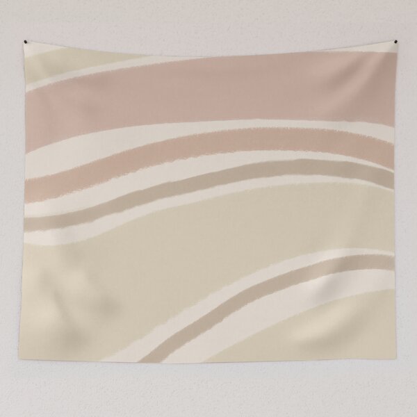 Item preview, Liquid Swirl Wavy Lines Maximalist Pattern Retro Style Cute Aesthetic Brown & Muted Yellow designed and sold by scorpiolane.