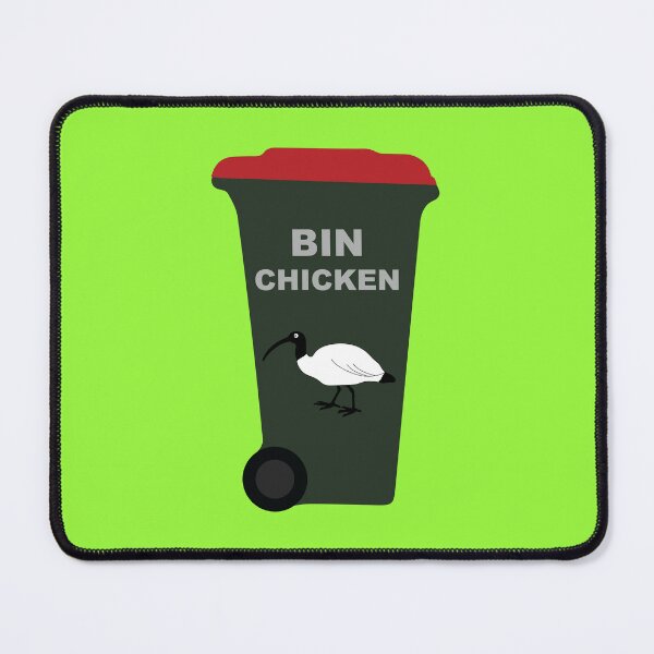 Item preview, Rubbish Bin Chicken on Green designed and sold by Digitaldingo.