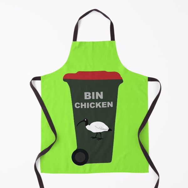 Item preview, Rubbish Bin Chicken on Green designed and sold by Digitaldingo.