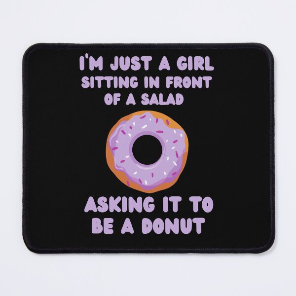 Item preview, Just a girl staring at a salad asking it to be a donut designed and sold by JoeyGrace.