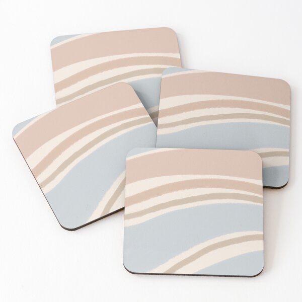 Item preview, Liquid Swirl Wavy Lines Maximalist Pattern Retro Style Cute Aesthetic Gray Blue & Brown designed and sold by scorpiolane.