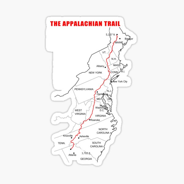 Appalachian Trail, National Scenic Trail Route Map | lupon.gov.ph