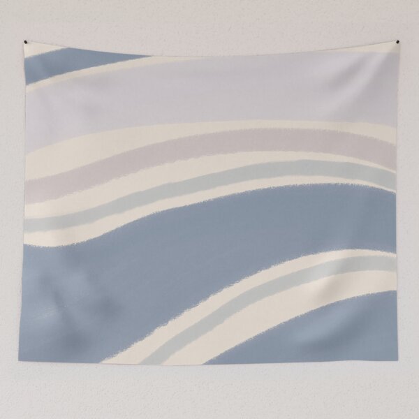 Item preview, Liquid Swirl Wavy Lines Maximalist Pattern Retro Style Cute Aesthetic Blue & Purple designed and sold by scorpiolane.